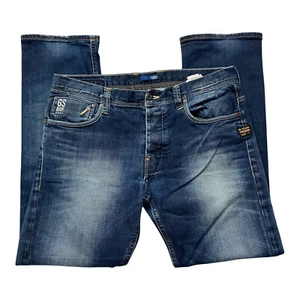 G-Star Jeans Hose Attacc Straight W36 L32 Blau Schrittlänge 76 cm - Bild 1 von 12
