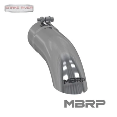 MBRP 12" STAINLESS STEEL EXHAUST TIP 3.5" INLET 3.5" OUTLET TURN DOWN T5080 - Image 1 of 4