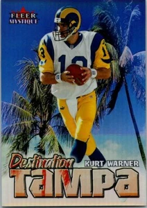 Kurt Warner Rams 2000 Fleer Mystique Destination Tampa #DT1 - Imagen 1 de 2