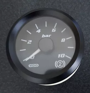 VDO CAN Cockpit Pressure Gauge 0-10 bar Range 52mm A2C53165417 (A2C60000337) - Picture 1 of 5