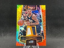 2016-17 PANINI SELECT GEORGE HILL #28 TIE-DYE PRIZMS JERSEY SWATCHES PATCH 24/25