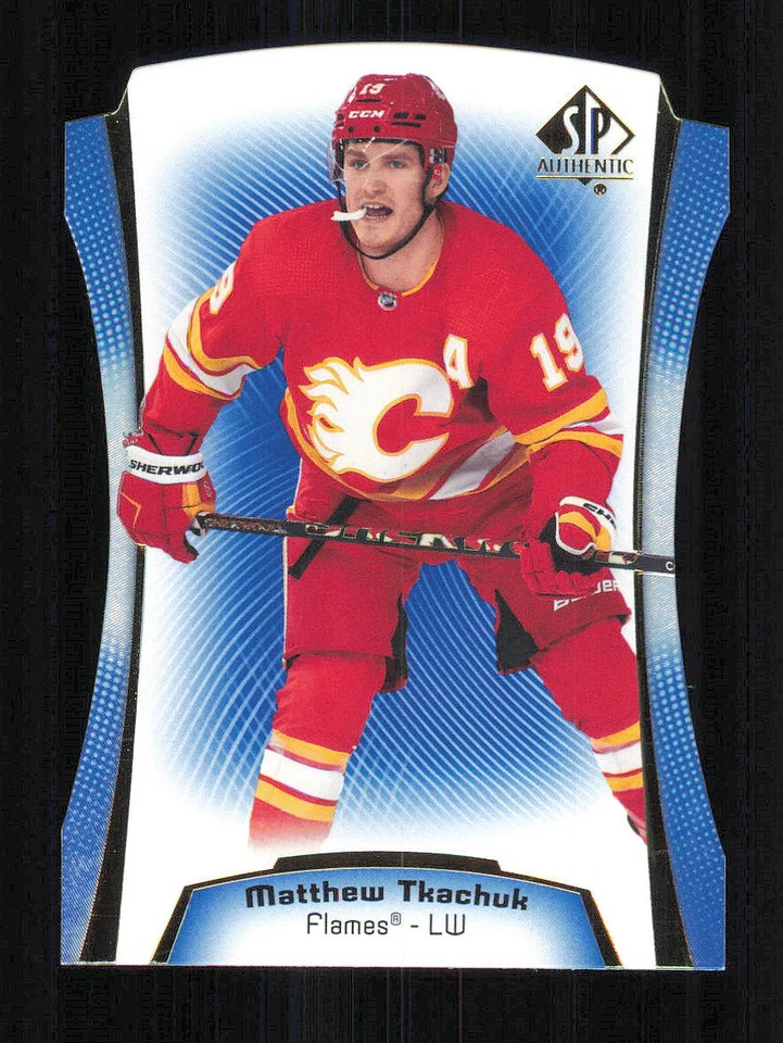 2021-22 SP Authentic Die Cuts Blue #DC12 Matthew Tkachuk - Image 1 of 2