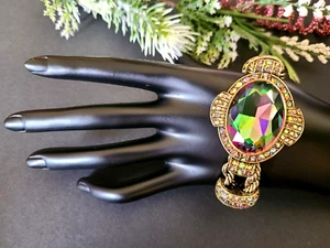 HEIDI DAUS "CHAIN OF EVENTS" AURORA BOREALIS CRYSTAL BRACELET - NWT - Picture 1 of 7