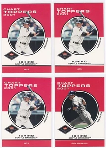 2001 Fleer Platinum Ichiro Suzuki RC Chart Toppers Rookie Card Lot #417 #420 - Picture 1 of 1