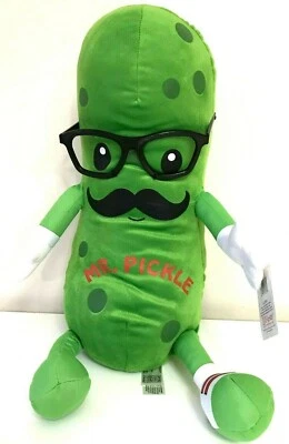 Giant Mr. Pickle Plush Large 22 inches with legs. Soft, Green. New Toy. - Image 1 of 2