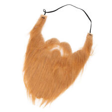(Brown)Stimulated Fake Beard Funny False Moustache Whiskers Facial Hair
