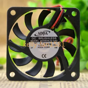 100% Test 1pc ADDA AD0605LB-GA0 5V 0.28A 6010 6CM 2-wire Cooling Fan - Picture 1 of 2