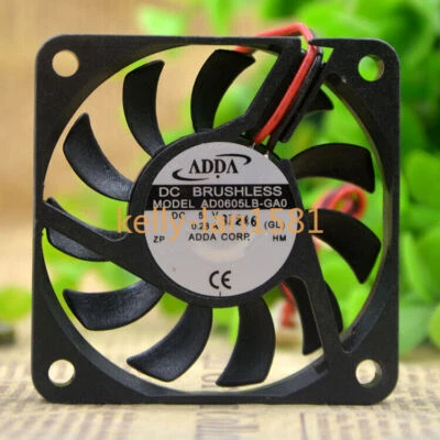 100% Test 1pc ADDA AD0605LB-GA0 5V 0.28A 6010 6CM 2-wire Cooling Fan - Image 1 of 2