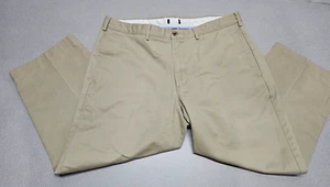 Classic Fit Flat Front Dress Pants Mens Size 38x25 Tan Straight Leg** - Picture 1 of 6
