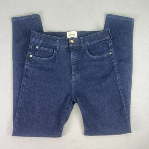 Sezane Slim Parfait Jeans Gr. 30x29,5 Blau Straight Leg Mid Rise Stretch Denim - Bild 1 von 19