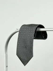 CHANEL silk tie gray multi logo - Picture 1 of 10