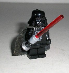 Lego Star Wars DARTH VADER w/ Light-up Lightsaber Minifigure 7263 - Works! L@@K