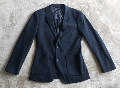 Bonobos Lanificio Fortex Men's Navy Wool Blend Slim Fit Knit Blazer | 36R - Image 1 of 4
