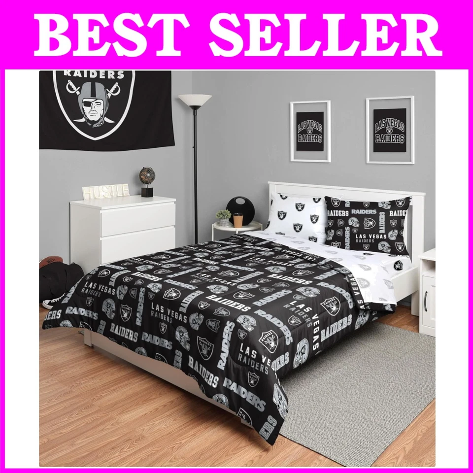 Conjunto de ropa de cama Raiders de 5 piezas Foto 1 de 4