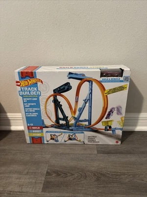 Hot Wheels Track Builder Unlimited INFINITY LOOP KIT & Exclusive Car New In Box - Image 1 of 3