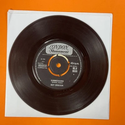 Roy Orbison, Pretty Paper/Summersong 7’ Vinyl Single Record - Image 1 of 2