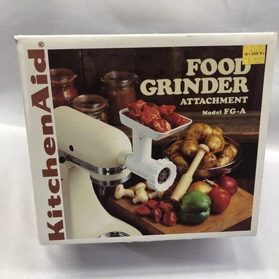 KitchenAid Model FG-A Food Grinder Attachment New Original Box NOS Vintage 1988 - Image 1 of 4