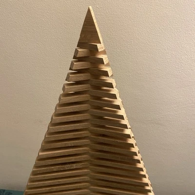 Solid Oak - Handmade - Christmas Tree Decoration / Gift. Approx 2ft high.  - Image 1 of 4