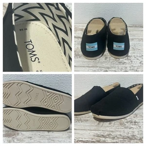 TOMS Alpargata schwarze Slipper Baumwolle Canvas Freizeitschuhe 10017676 ~ 100% Original - Bild 1 von 7