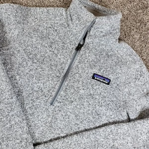 Patagonia Womens Better Sweater 1/4 Zip Pullover XS Gray Fleece - Picture 1 of 9