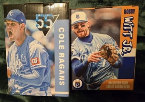 2025 KC Royals 3D Collector Card Series Bobbleheads Cole Ragans & Bobby Witt Jr - Bild 1 von 7