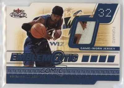 Parche emblemático Fleer Force 2001-02/parche 50 Richard Hamilton #E-RH Foto 1 de 2