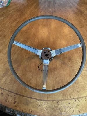 1964-67 Mopar Woodgrain Steering Wheel 2530250 ORIGINAL! Dodge Plymouth - Image 1 of 4