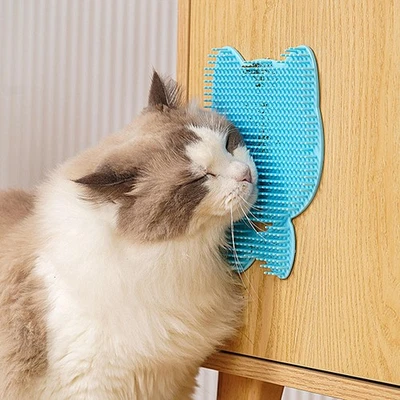 Herramienta para peluquería automática para gatos tabla rascadora de esquina de pared tablero masajeador para gatos Foto 1 de 4