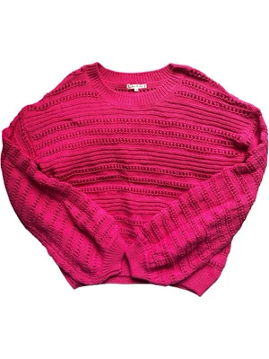 Willow & Clay Women’s Pink Sweater Size Small - Balloon Sleeve Knit Top - Image 1 of 4