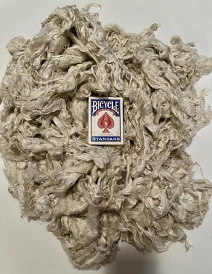 Fibra giratoria lavada con falda SURI blanca de lujo premium de 2 lb 11,2 oz (C18) Foto 1 de 4