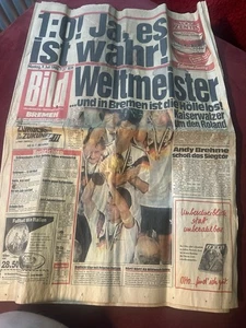 BILD Zeitung 9. 7.1990 Original: DIREKT nach dem DEUTSCHEN WM-Sieg  Argentinien - Bild 1 von 3
