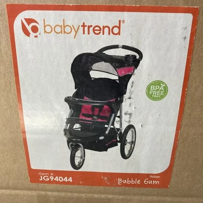Baby Trend Expedition Jogger Folding Jogging Stroller Bubble Gum New Sealed - Image 1 of 4