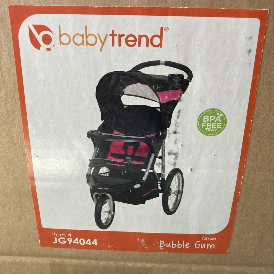 Baby Trend Expedition Jogger Folding Jogging Stroller Bubble Gum New Sealed - Image 1 of 4
