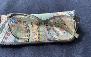 NUEVO Vera Bradley Mason Readers Citrus Paisley 0.0 con estuche bloqueo de luz azul - Imagen 1 de 8