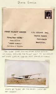 UK, EE. UU., MAURICIO 1939 CINCO CENTAVOS MAURICIO CUBIERTA POSTAL PRIMER VUELO - Imagen 1 de 4