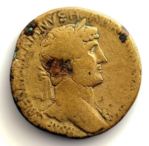 SC. Roma-Adriano. Sestercio 134-138 d.C. Roma. Cobre 24 g. - Imagen 1 de 2