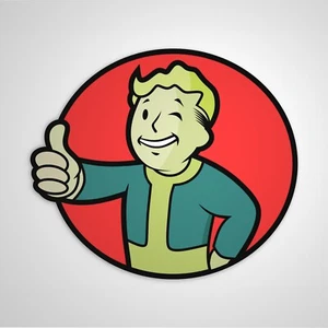 Pegatina Vault Boy Pegatina Fallout Pegatina Personalizada Culto NUEVO - Imagen 1 de 10