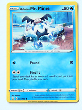 Galarian Mr. Mime 034/163 (NM, Pokemon Card, Battle Styles, 2021, Water, Common)