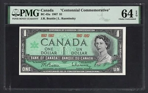 Canada One Dollar 1967 BC-45a "Centennial Commemorative" Uncirculated Grade 64 - Picture 1 of 2
