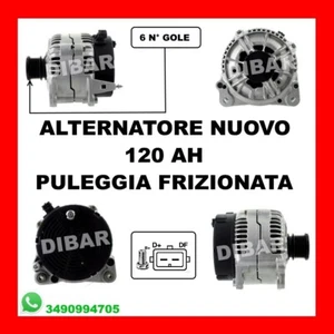 NEW 120AH VW POLO CLASSIC 90 1.9 TDI ALTERNATOR FROM 1996 KW66 HP90 AGR AHU 81 - Picture 1 of 2