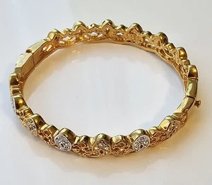 CAMROSE & KROSS JBK GOLD TONE CRYSTAL BRACELET - Picture 1 of 3