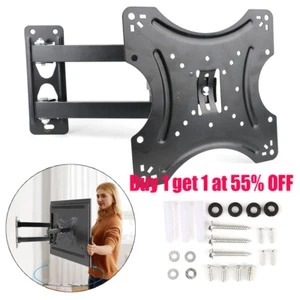 Full Motion TV Wall Mount Bracket Swivel Tilt 14 18 26 32 40 42 Inch LED LCD UK - Picture 1 of 12
