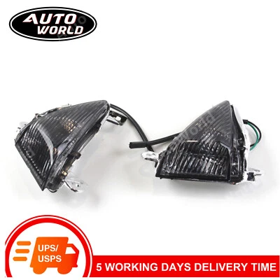 Lente de luces de giro delanteras para Kawasaki Ninja ZX14 2006-2010 2009 2008 2007 Foto 1 de 4