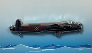 Avro Lancaster Bomber Metal Pin Badge (W) - The Dambusters - Picture 1 of 2