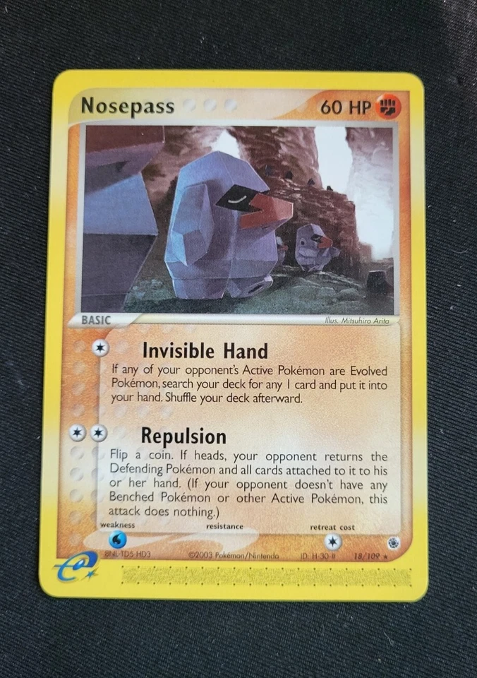 Pokémon TCG Nosepass EX Ruby & Sapphire 18/109 Rare - Image 1 of 1