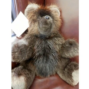 Neu mit Etikett liebenswerter Biberfell Teddybär - Bild 1 von 1