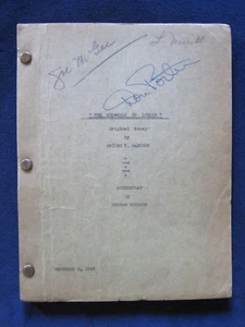 ORIGINAL SCRIPT for UNIVERSAL FILM SHE-WOLF OF LONDON SIGNED by ACTOR DON PORTER - Picture 1 of 5