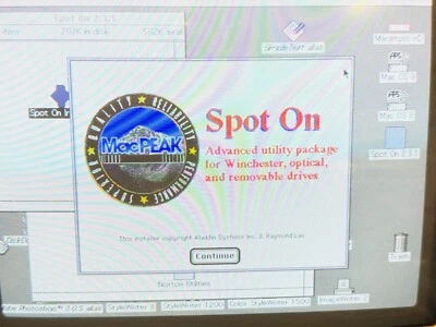 Spot On Hard Drive utility Software 3-1/2" disks - vintage Mac software - Изображение 1 из 4