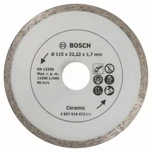 Bosch 115mm Diamond Grinder Blade for Tile 2607019472 - Picture 1 of 1
