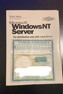 LICENZA MICROSOFT WINDOWS NT SERVER - 3 FLOPPY DISK (NO CD) usata - Immagine 1 di 2